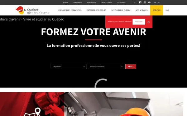 www.quebecmetiersdavenir.com