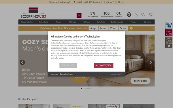 www.boxspring-welt.de