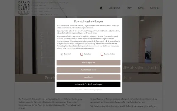 praxisklinik-colonnaden.de