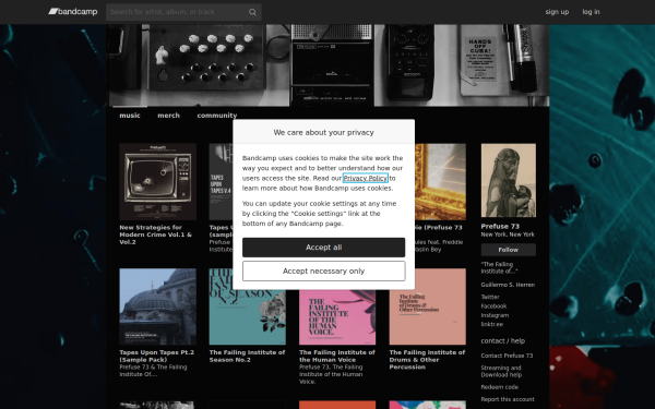prefuse73.bandcamp.com