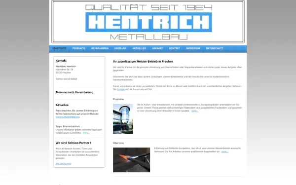 www.metallbau-hentrich.de