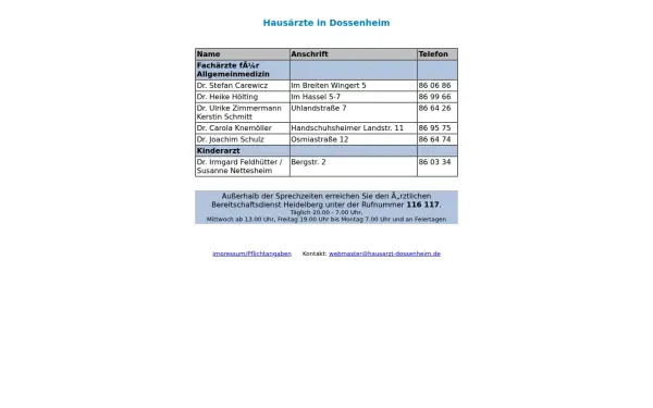 hausarzt-dossenheim.de