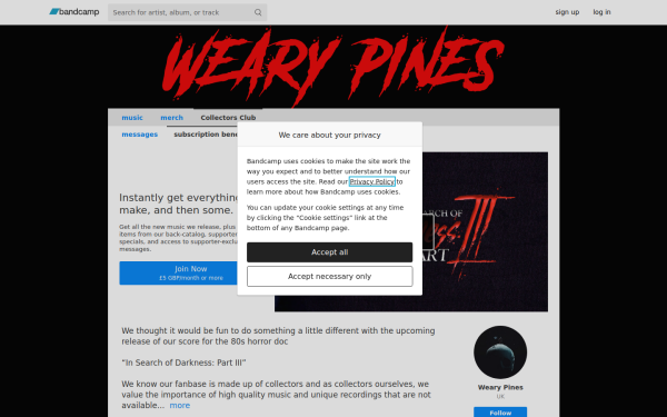 wearypineshorror.bandcamp.com
