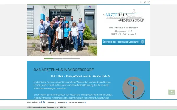 www.aerztehaus-widdersdorf.de