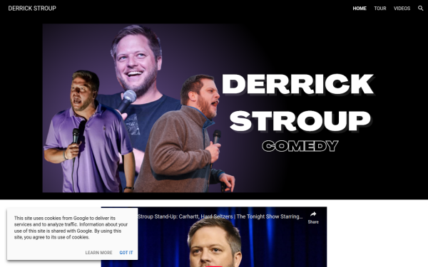 www.derrickstroupcomedy.com