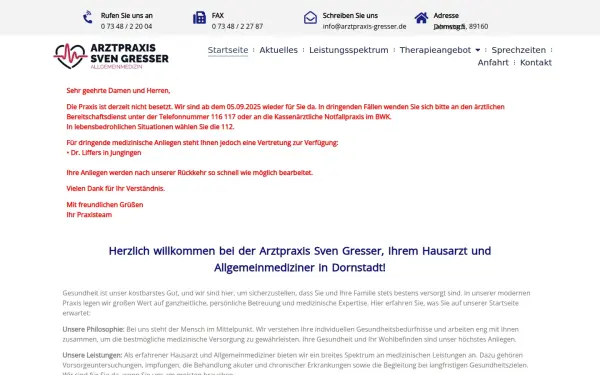 www.arztpraxis-gresser.de