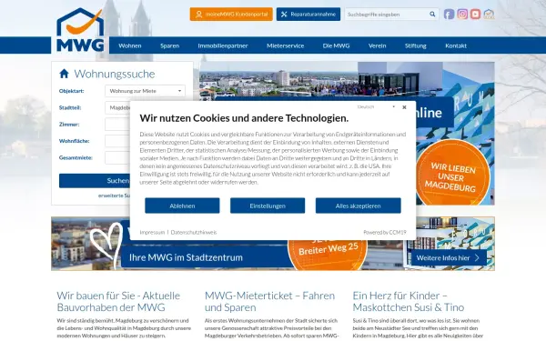 www.mwg-wohnen.de
