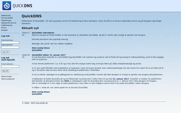 www.quickdns.dk