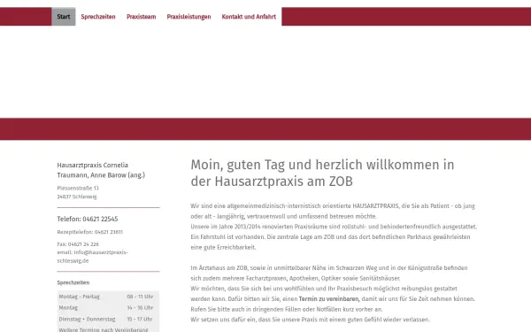 www.hausarztpraxis-schleswig.de