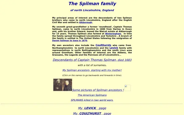 spilman.genealogyvillage.com