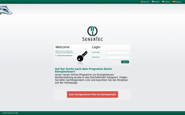 dachsportal.senertec.com