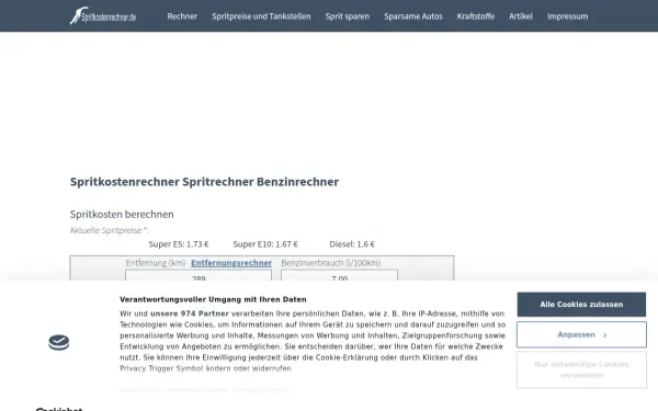 www.spritkostenrechner.de