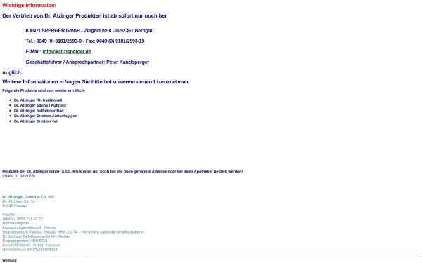 www.dr-atzinger.de