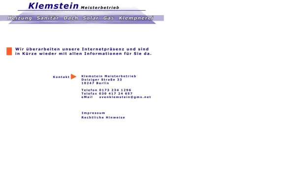 meisterklemstein.de