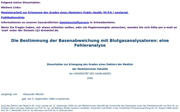 drmentel.de