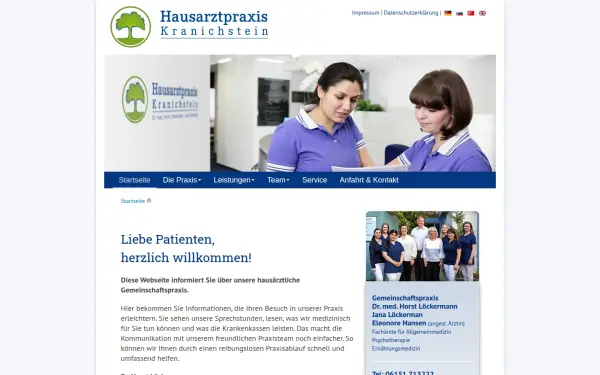 www.hausarztpraxis-kranichstein.de