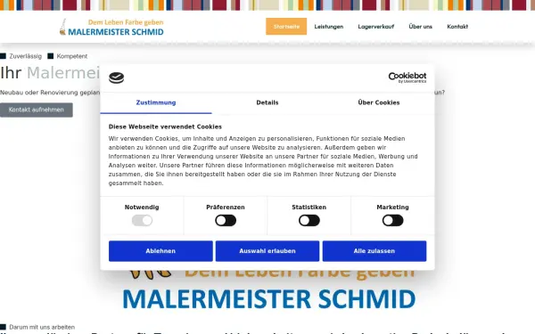 malermeister-schmid.de
