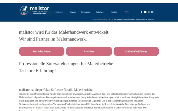 www.malersoftware-online.de