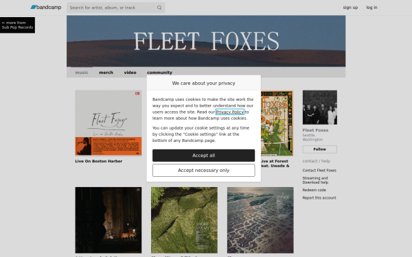 fleetfoxes.bandcamp.com