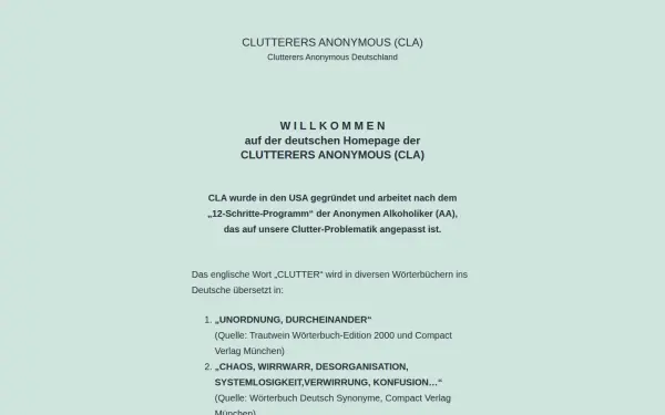 www.clutterersanonymous.de