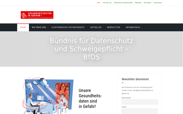 www.gesundheitsdaten-in-gefahr.de