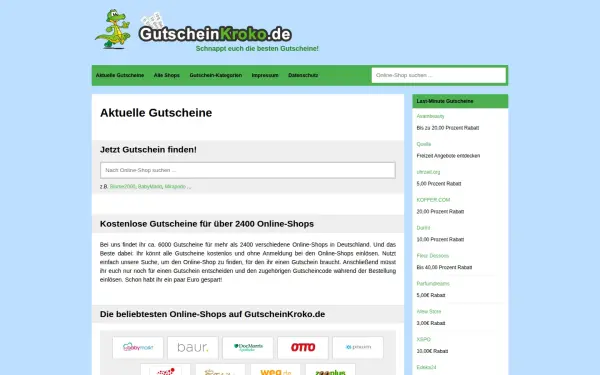 www.gutscheinkroko.de