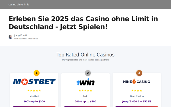 casinoohnelimit.bet
