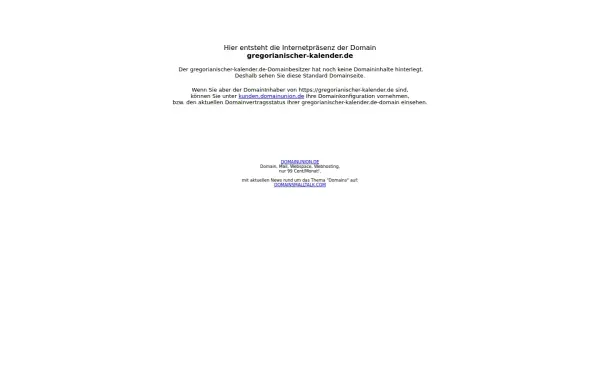 www.gregorianischer-kalender.de