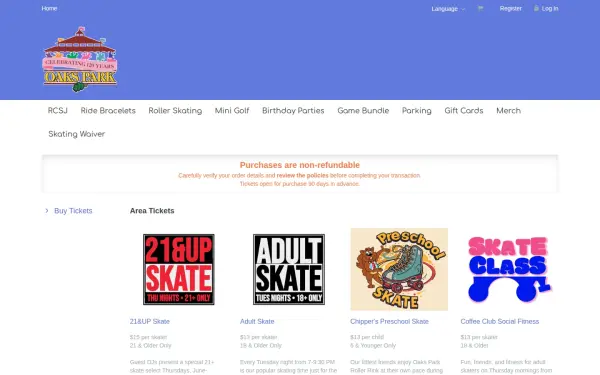 oaksamusementpark.centeredgeonline.com
