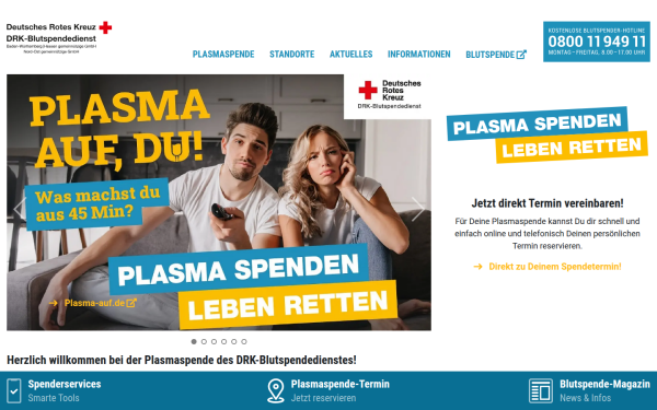 plasmaspende.blutspende.de