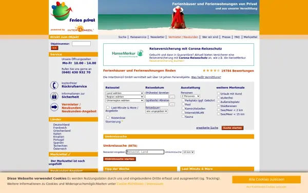 www.ferien-privat.de