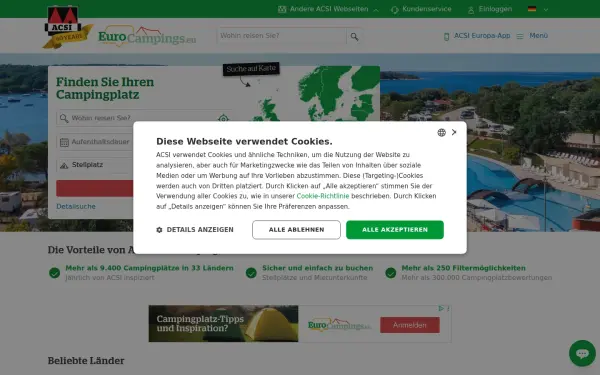 www.eurocampings.de