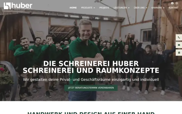 die-schreinerei-huber.de