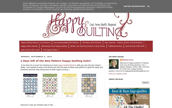 www.happyquiltingmelissa.com