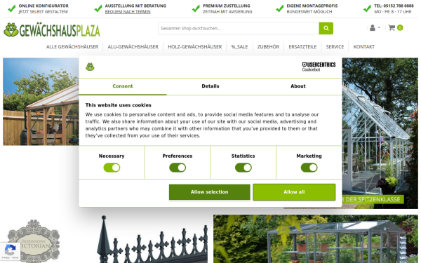 www.gewaechshausplaza.de