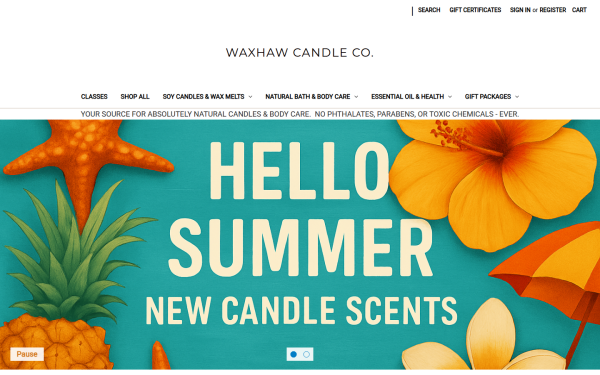 waxhawcandlecompany.com