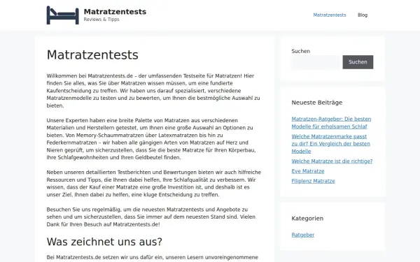 matratzentests.de