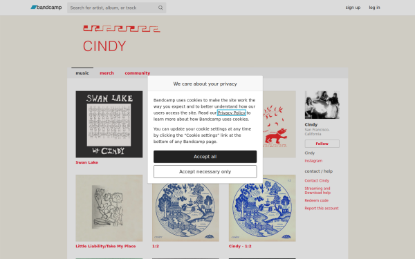 cindytheband.bandcamp.com