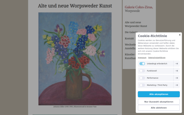 www.galerie-cohrs-zirus-worpswede.de