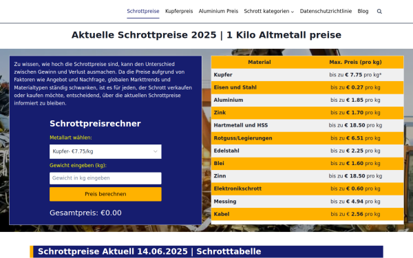 schrott24preise.de