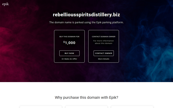 rebelliousspiritsdistillery.biz