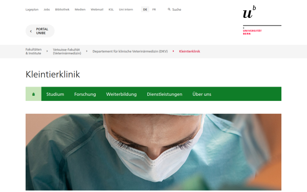 www.kleintierklinik.unibe.ch