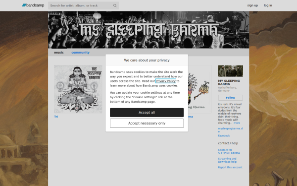 mysleepingkarma1.bandcamp.com