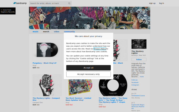 themysterylights.bandcamp.com