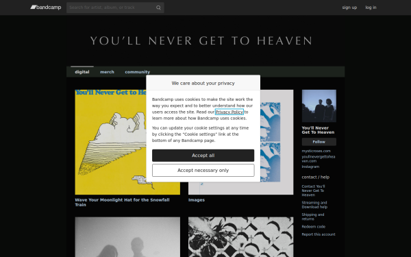 youllnevergettoheaven.bandcamp.com