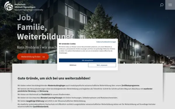weiterbildung.hs-albsig.de