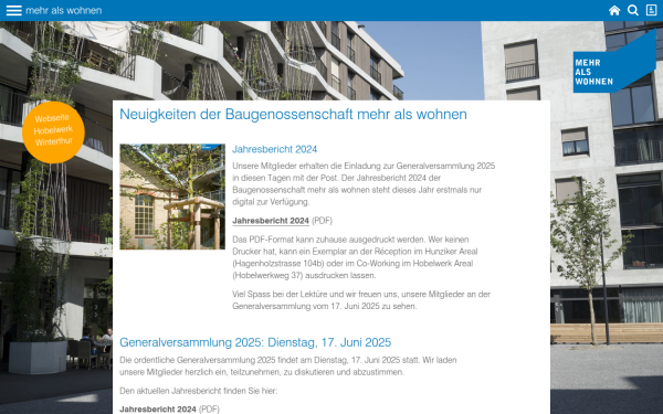 www.mehralswohnen.ch
