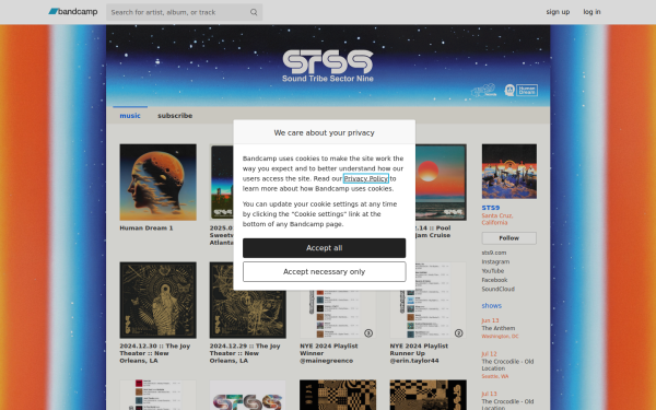sts9.bandcamp.com