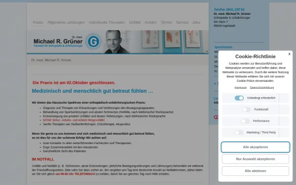 www.drgruener.de