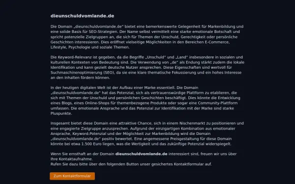 dieunschuldvomlande.de